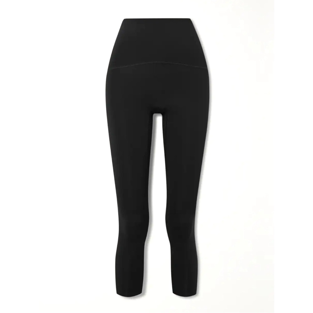 SPANX Booty Boost Active Contour Rib 7/8 Leggings in Very Black